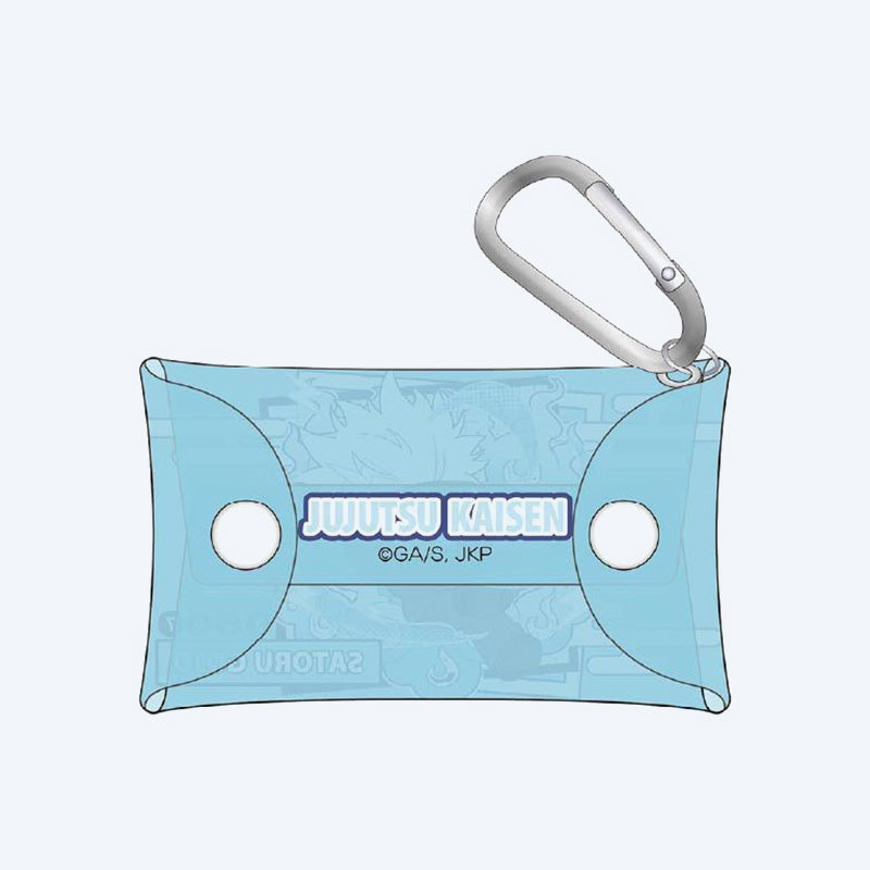 Jujutsu Kaisen Aurora Pastel Pop Gojo Clear Pouch with Carabiner
