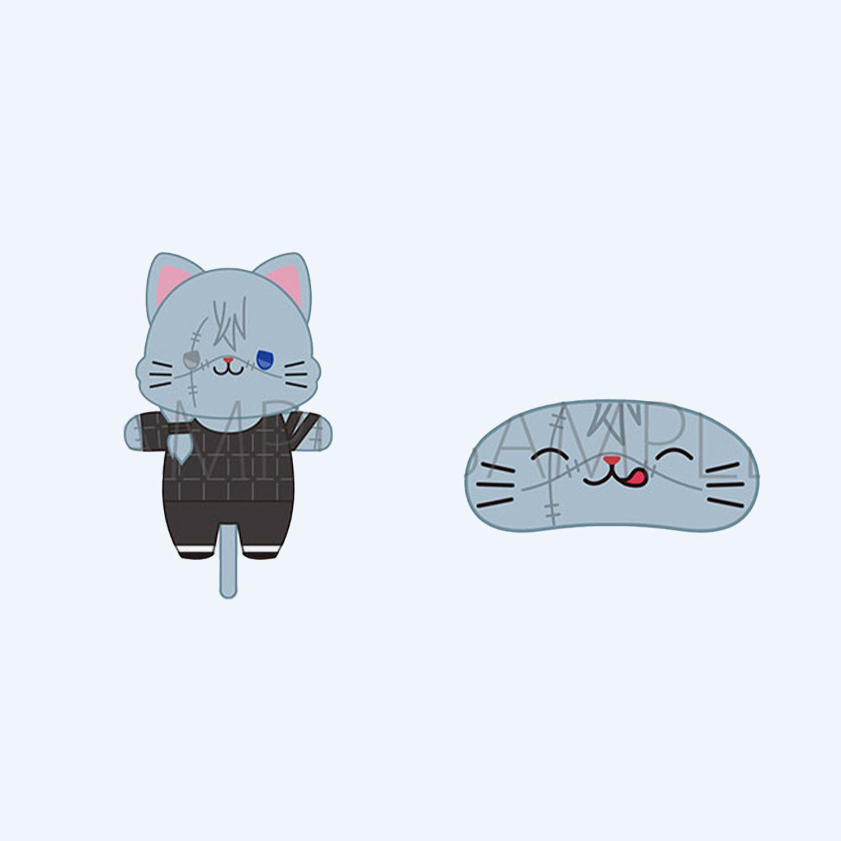 Jujutsu Kaisen Mahito S2 Mini Stuffed Key Holder with CAT Eye Mask
