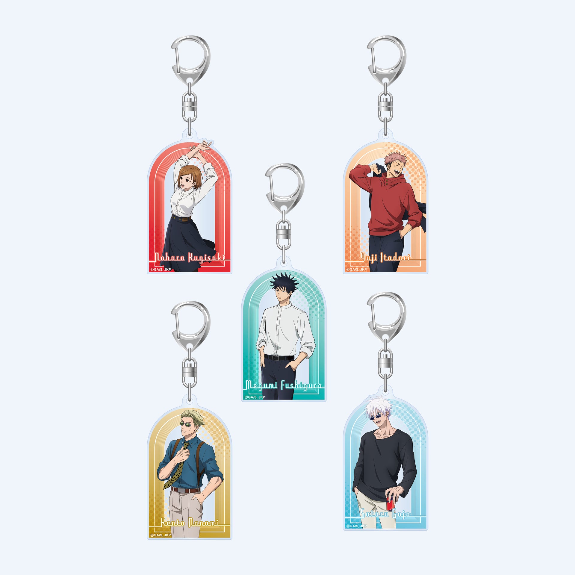 Jujutsu Kaisen Shibuya Incident 5 Piece Acrylic Keychain Set