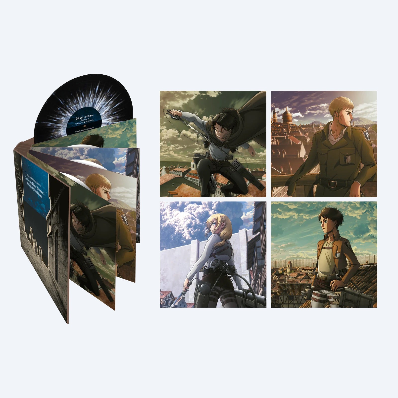 Attack on Titan Season 3 Original Soundtrack Deluxe Vinyl Record