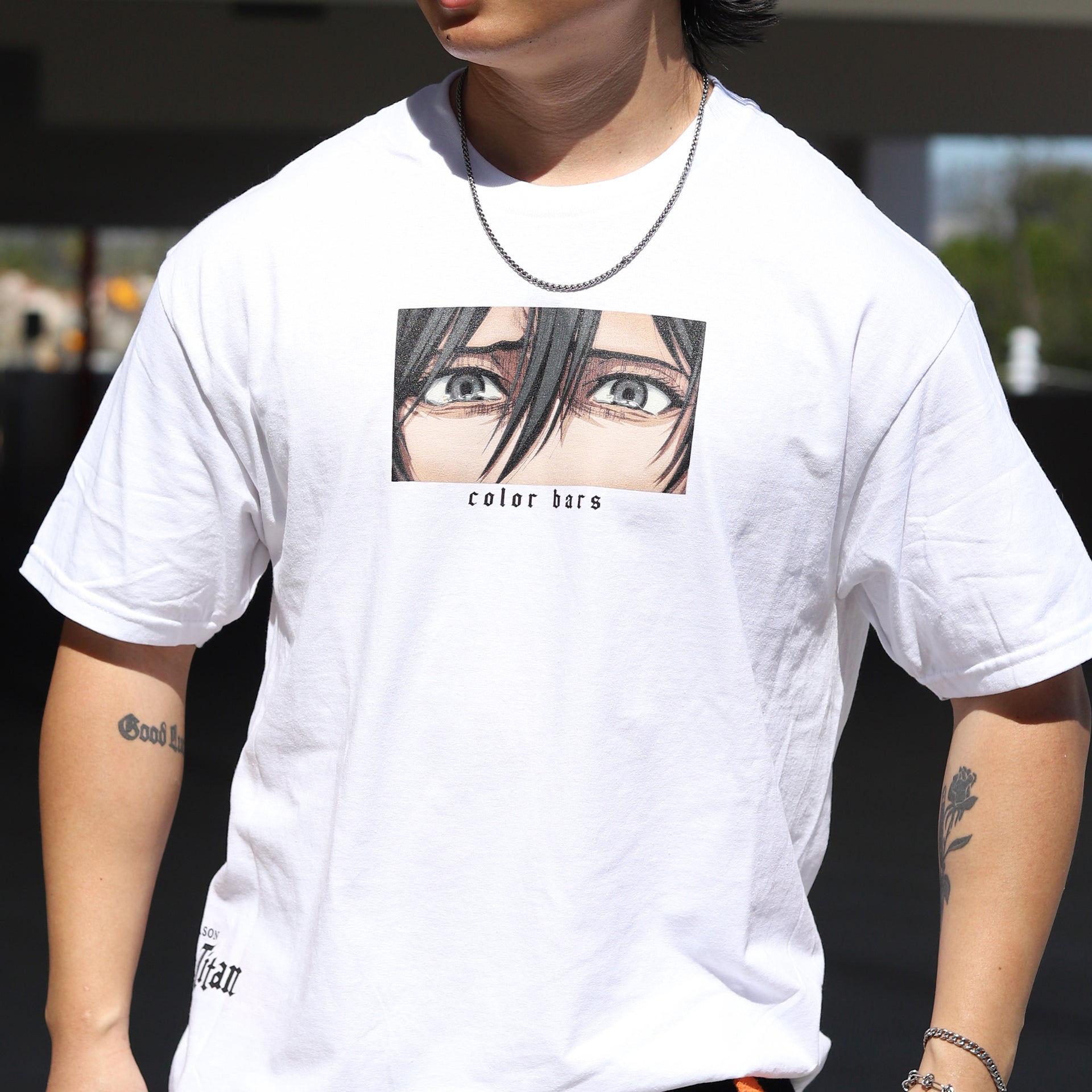 Attack on Titan x Color Bars Witness T-Shirt (White)