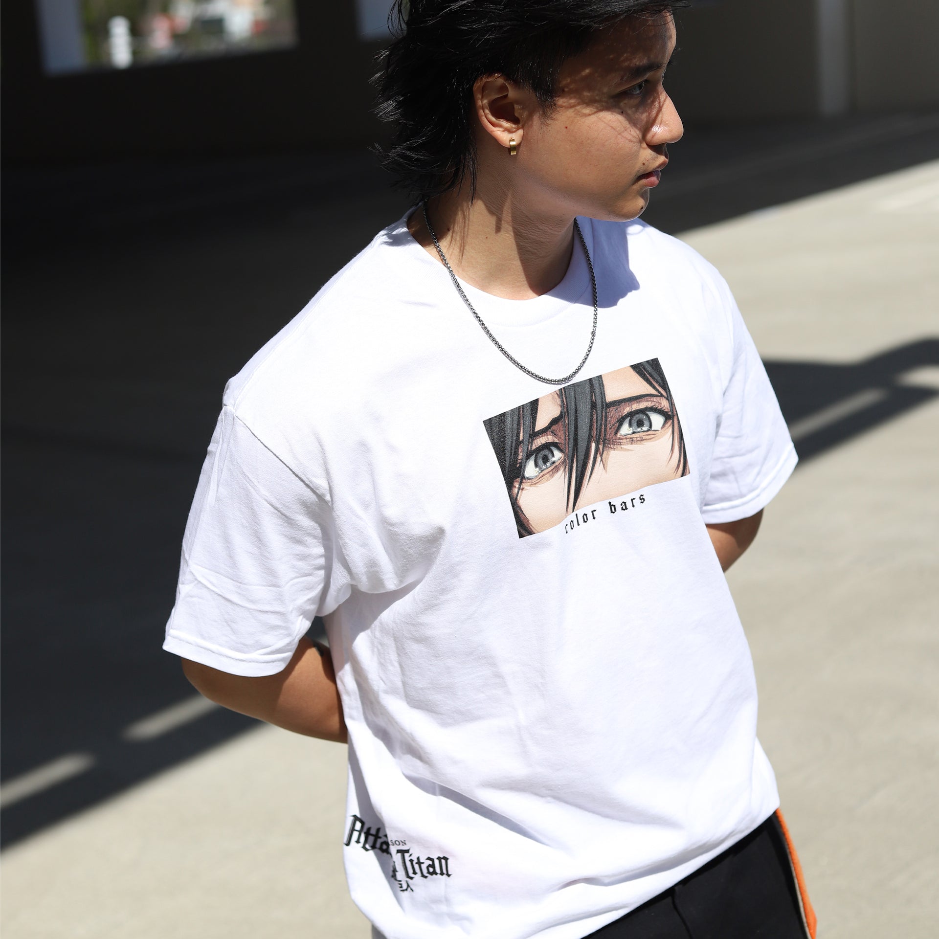 Attack on Titan x Color Bars Witness T-Shirt (White)