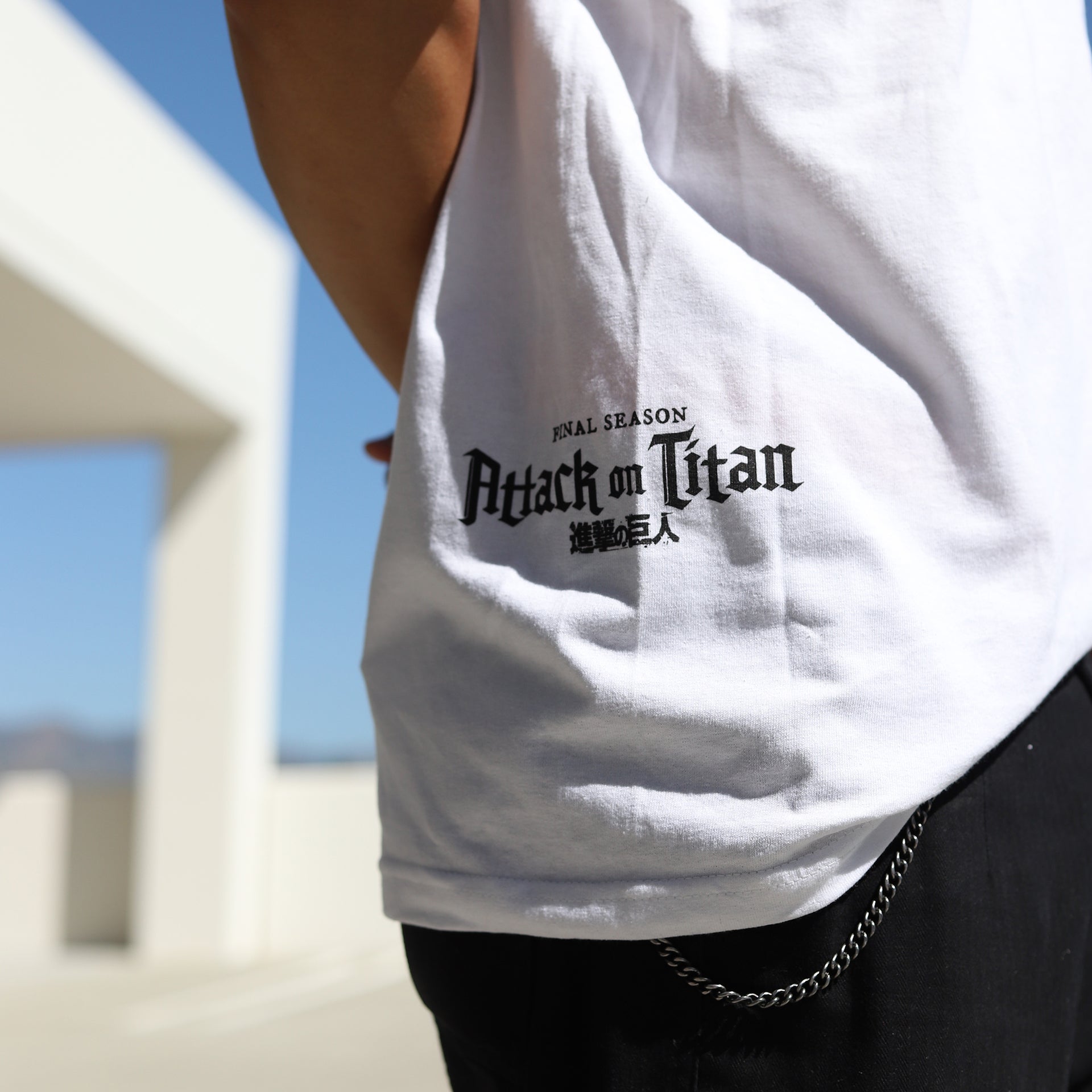 Attack on Titan x Color Bars Witness T-Shirt (White)