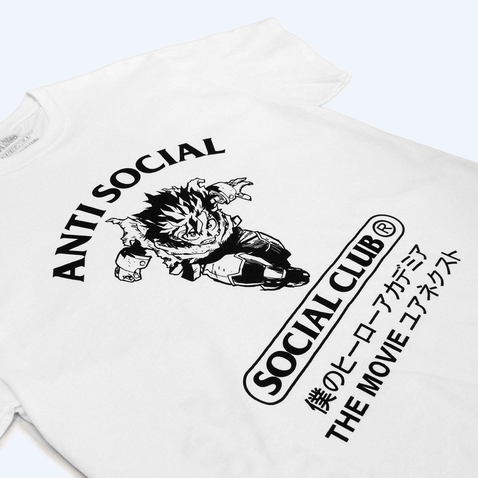My Hero Academia x AntiSocialSocialClub Deku T-Shirt - White