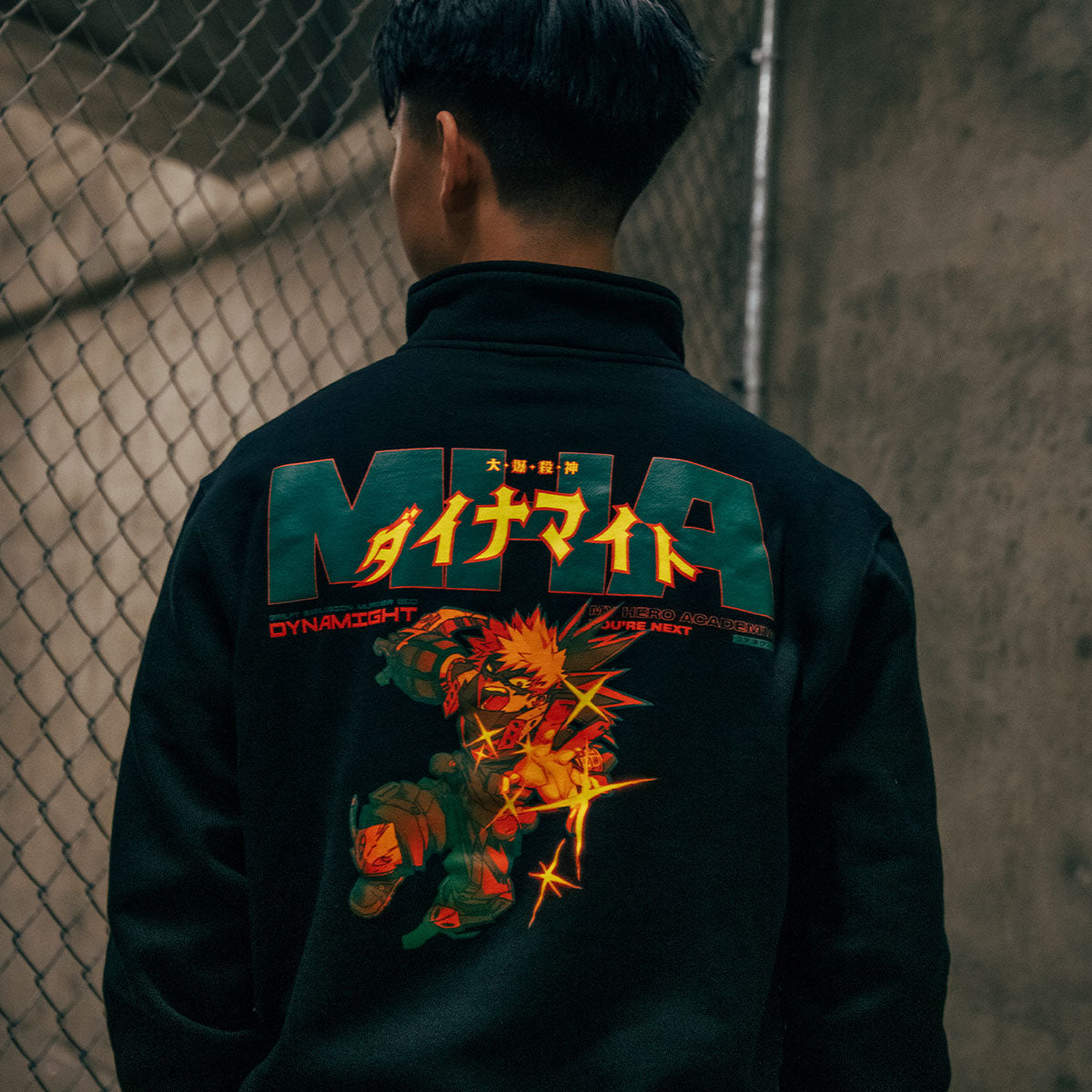 My Hero Academia Bakugo Quarter Zip Pullover