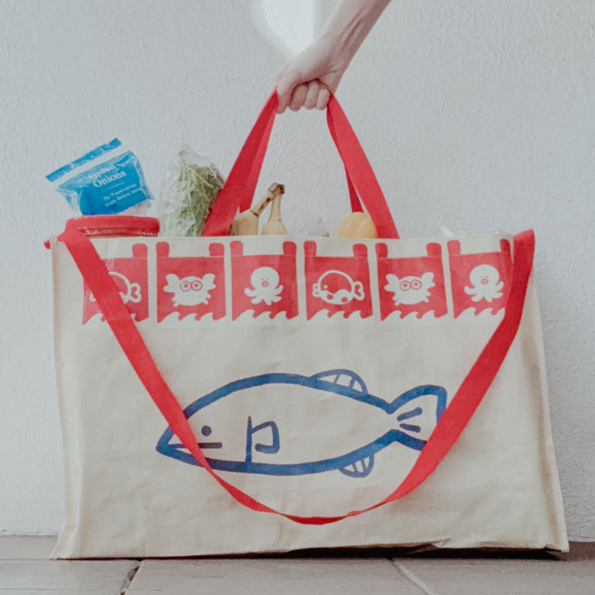 ohmonah Fish Market Grocery Bag