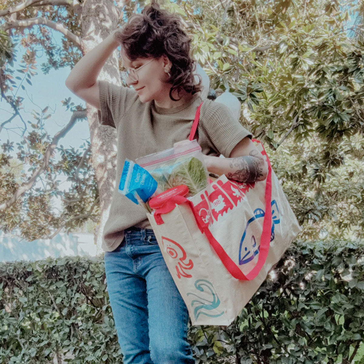 ohmonah Fish Market Grocery Bag