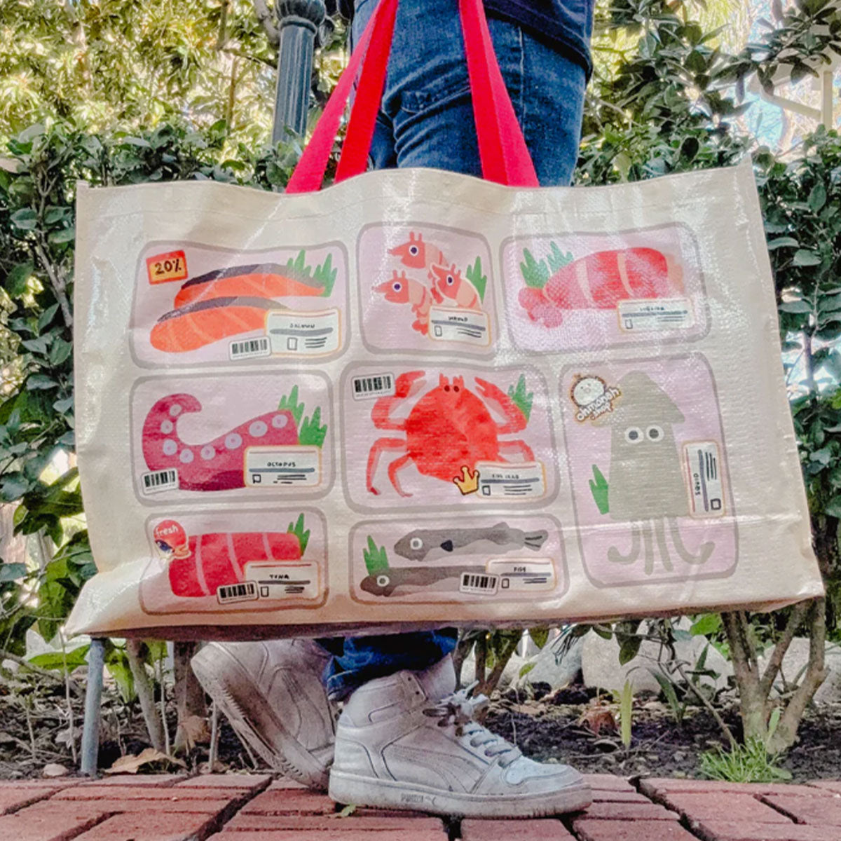 ohmonah Fish Market Grocery Bag