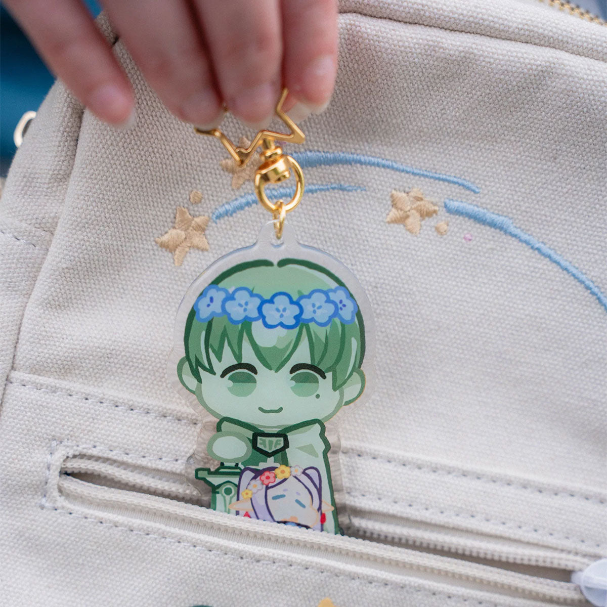 Frieren: Beyond Journey's End Himmel Statue ohmonah Keychain