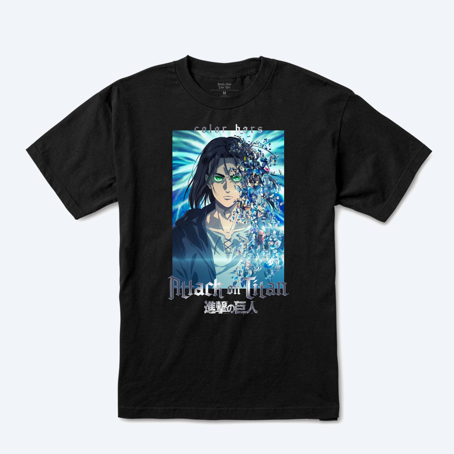 Attack on Titan x Color Bars: The Final Season T-Shirt (Black)