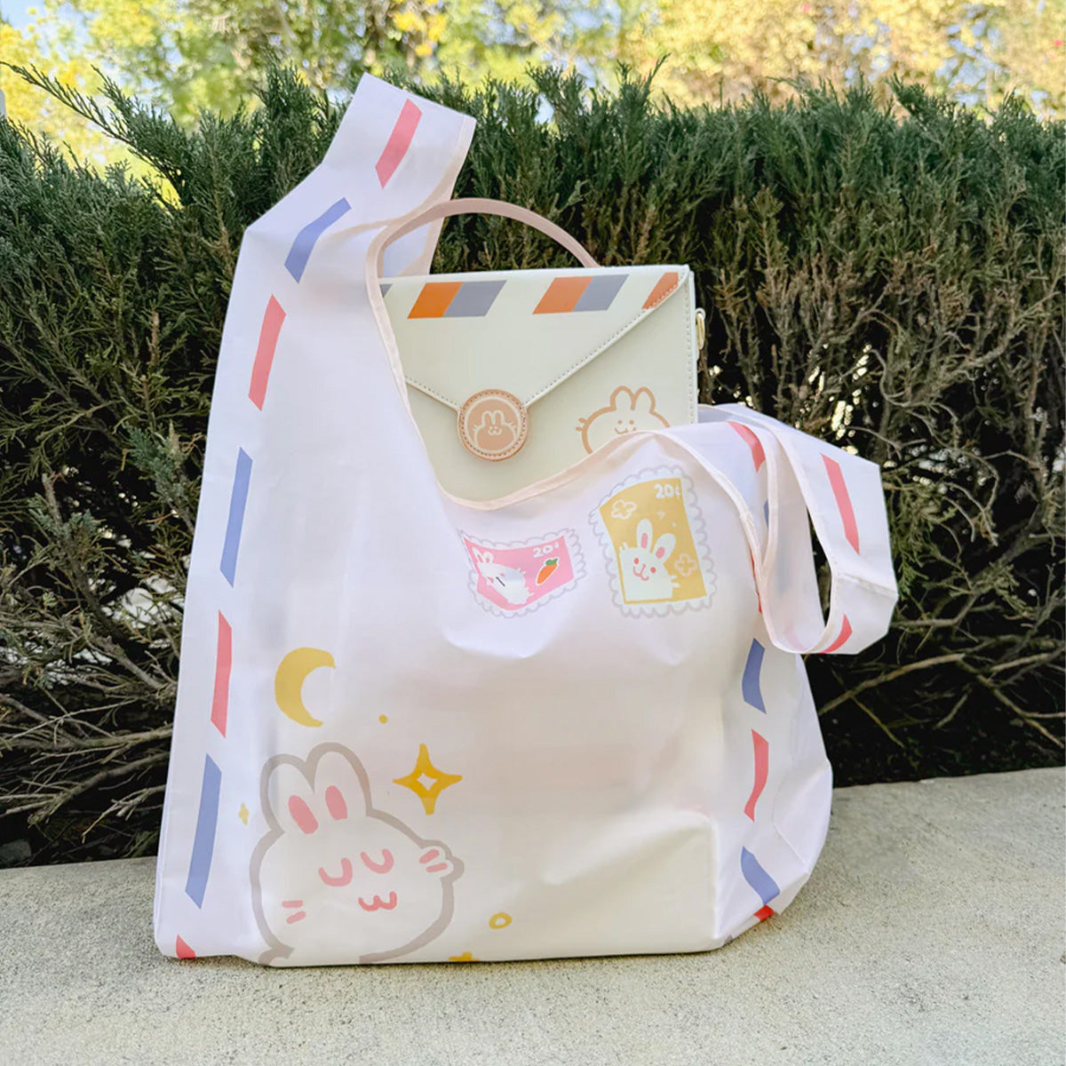 ohmonah Bunny Mailer Reusable Shopper Bag