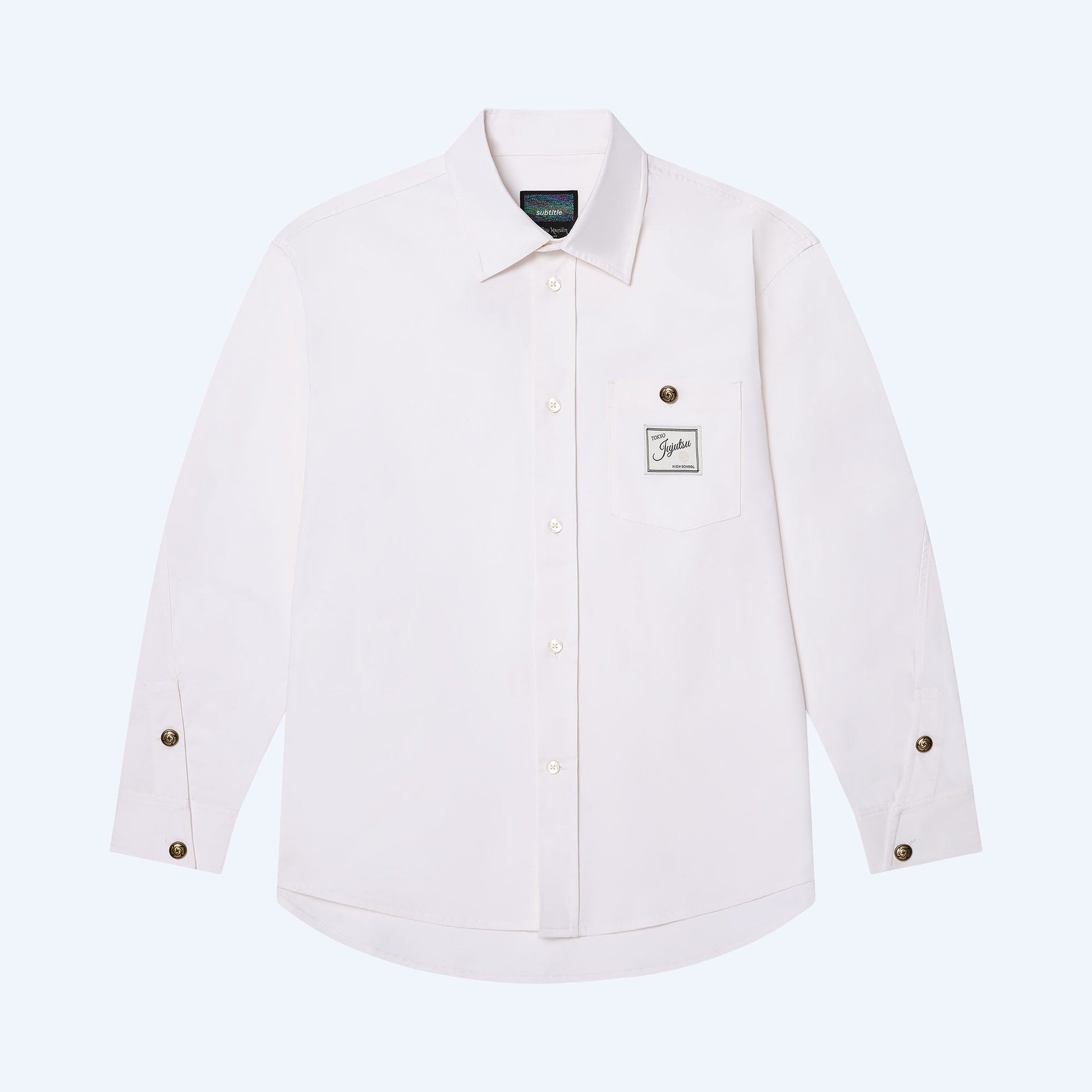 JUJUTSU KAISEN Subtitle White Uniform Shirt