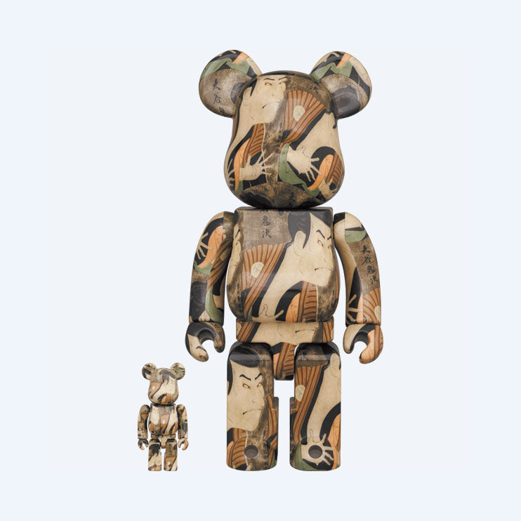 BE@RBRICK Toshusai Sharaku Actor Otani Oniji III as the Footman (Yakko) Edohei 100% & 400%