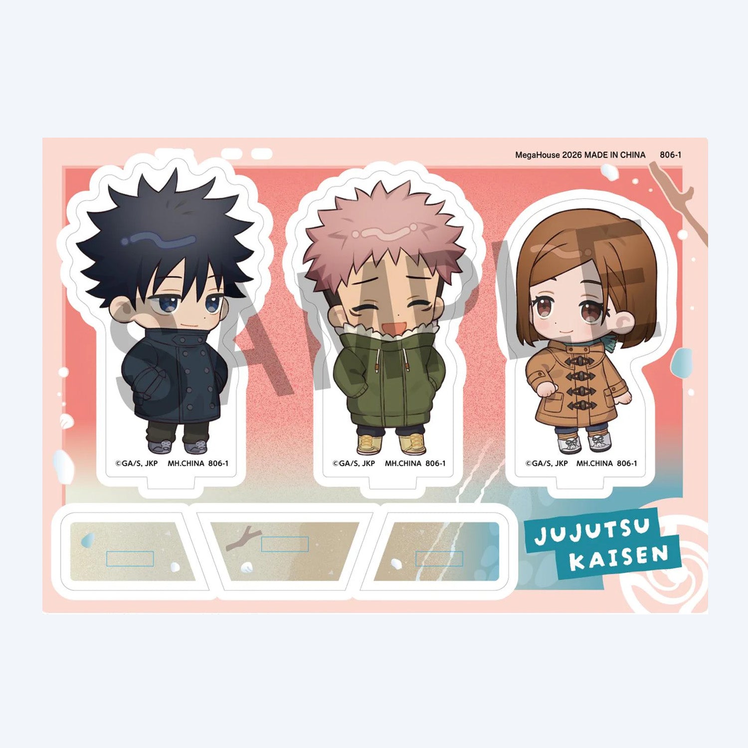Jujutsu Kaisen 5th Anniversary Yuji Megumi Nobara Buddycolle Acrylic Stand