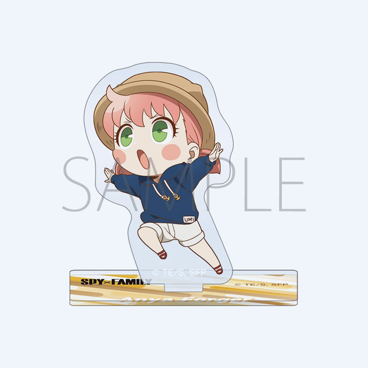 Spy x Family Anya Forger Resort Acrylic Stand and Badge Set