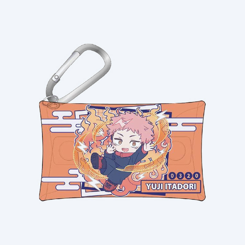 Jujutsu Kaisen Aurora Pastel Pop Yuji Clear Pouch with Carabiner