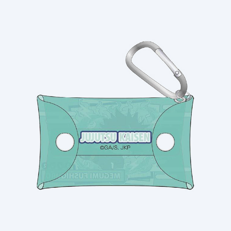 Jujutsu Kaisen Aurora Pastel Pop Megumi Clear Pouch with Carabiner