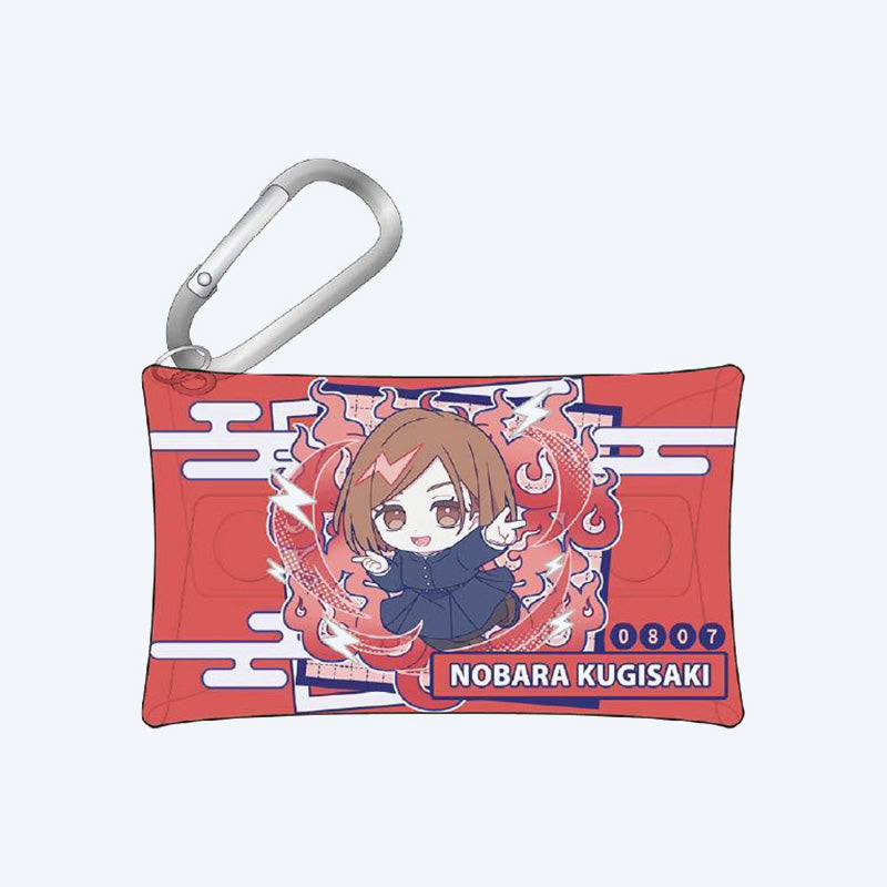 Jujutsu Kaisen Aurora Pastel Pop Nobara Clear Pouch with Carabiner