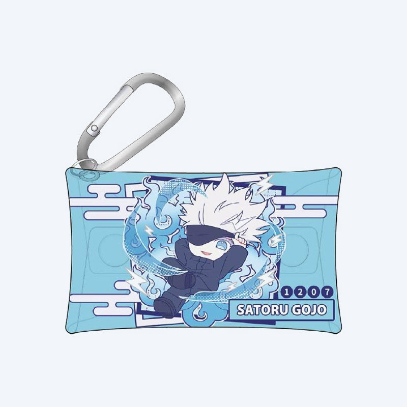 Jujutsu Kaisen Aurora Pastel Pop Gojo Clear Pouch with Carabiner