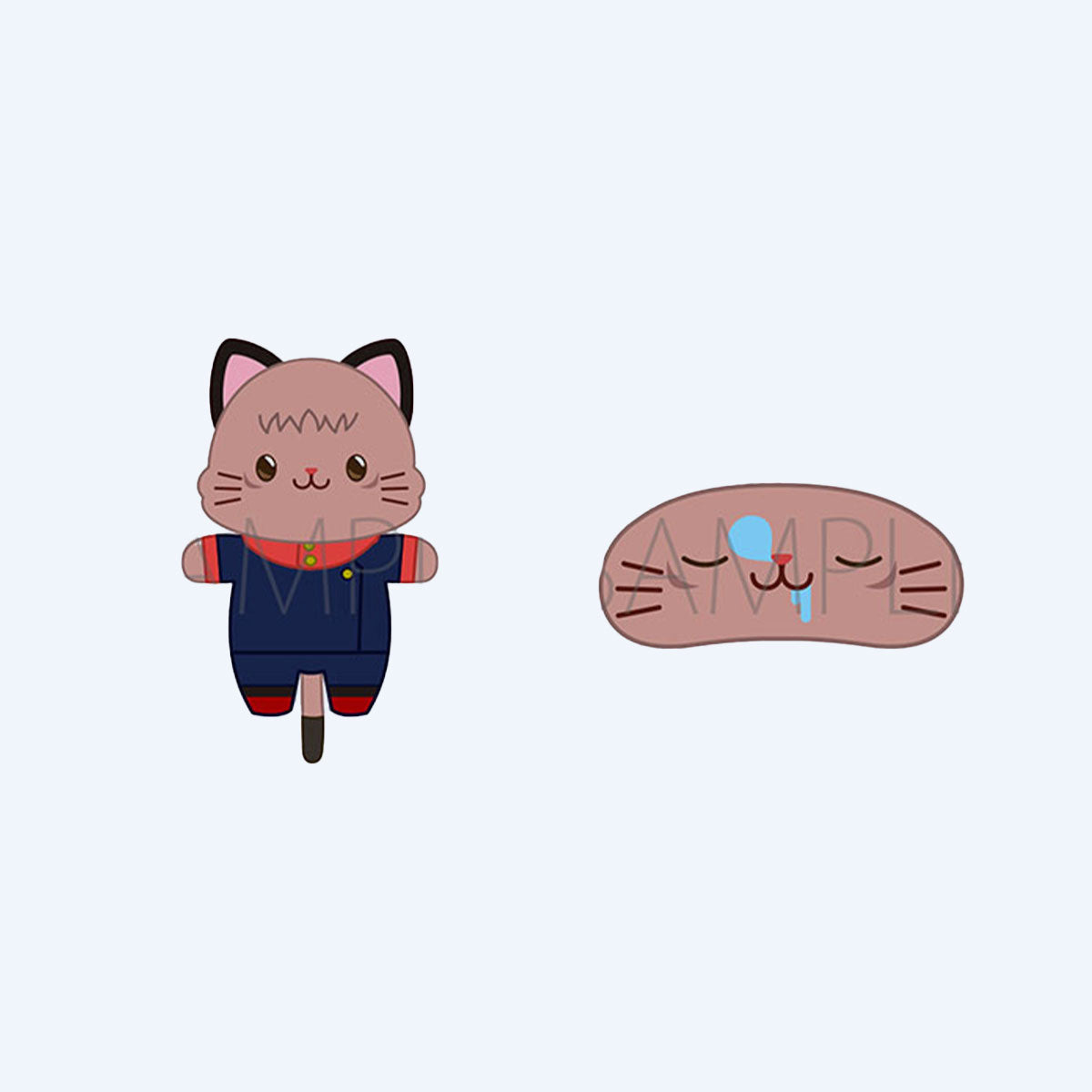 Jujutsu Kaisen Yuji Itadori S2 Mini Stuffed Key Holder with CAT Eye Mask