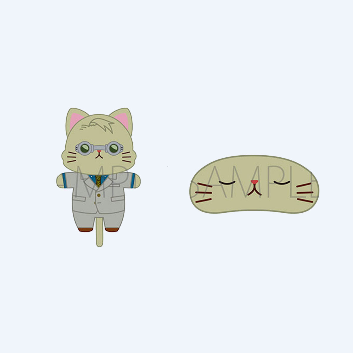 Jujutsu Kaisen Kento Nanami Mini Stuffed Key Holder & CAT Eye Mask