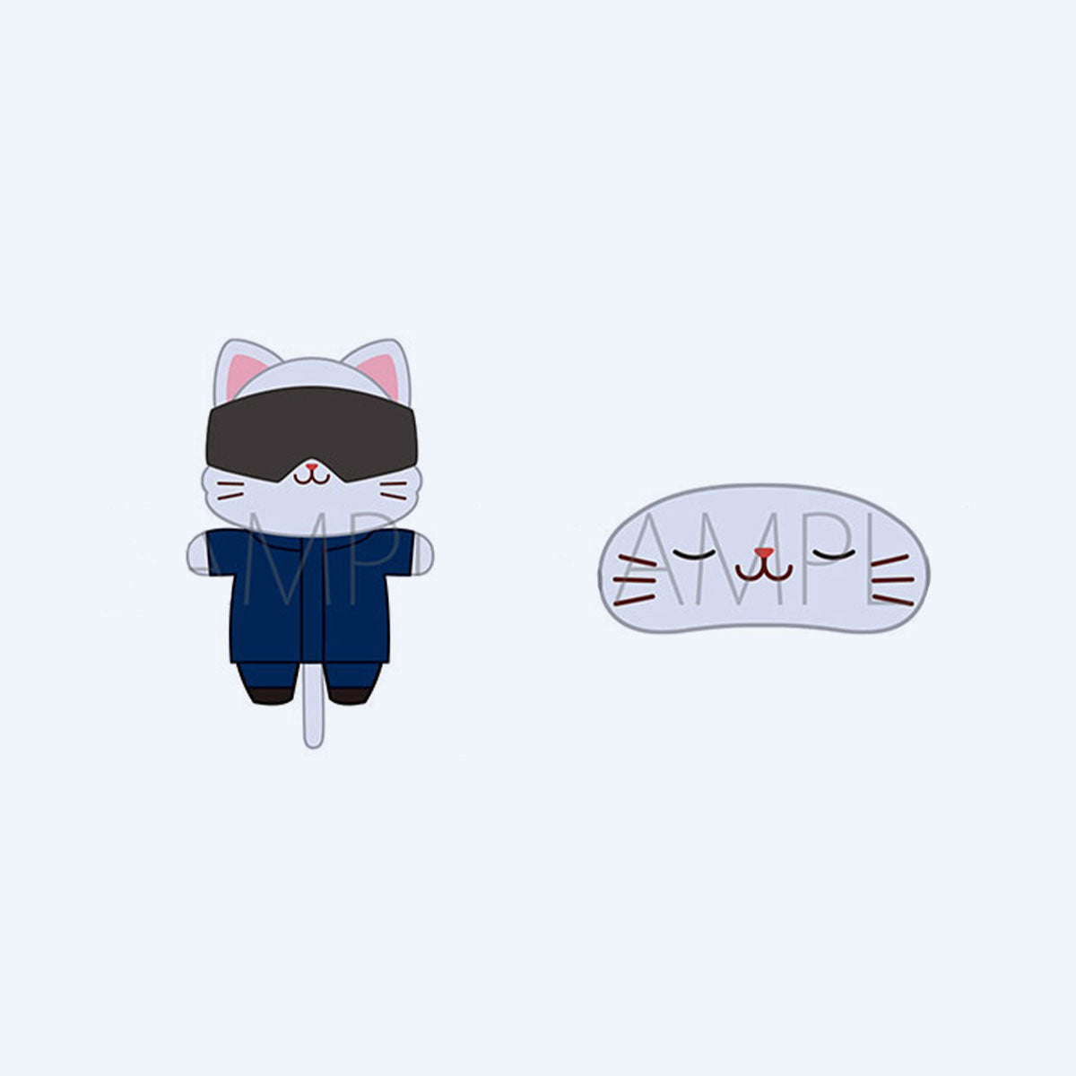 Jujutsu Kaisen Satoru Gojo S2 Mini Stuffed Key Holder with CAT Eye Mask