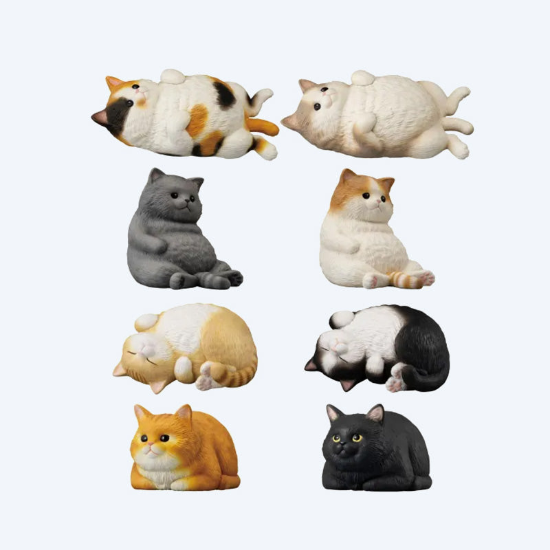 Mocchiri Kororin Cats Squishy Soft Vinyl Figure Box of 12