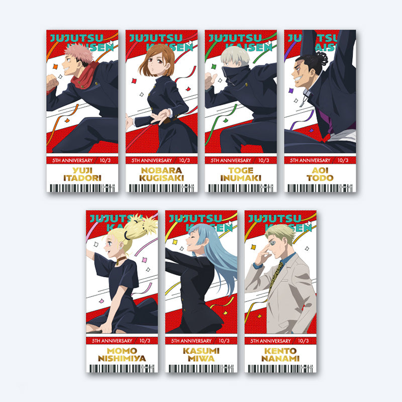 JUJUTSU KAISEN 5th Anniversary Part 1 Foil Ticket Blind Pack A