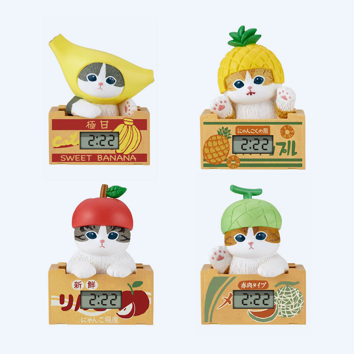 Mofusand Cats in Fruits Desk Clock Blind Box
