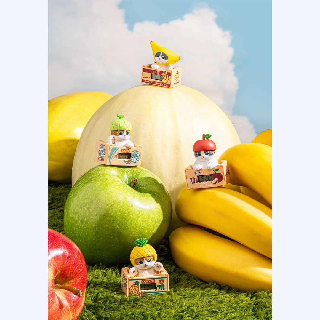 Mofusand Cats in Fruits Desk Clock Blind Box