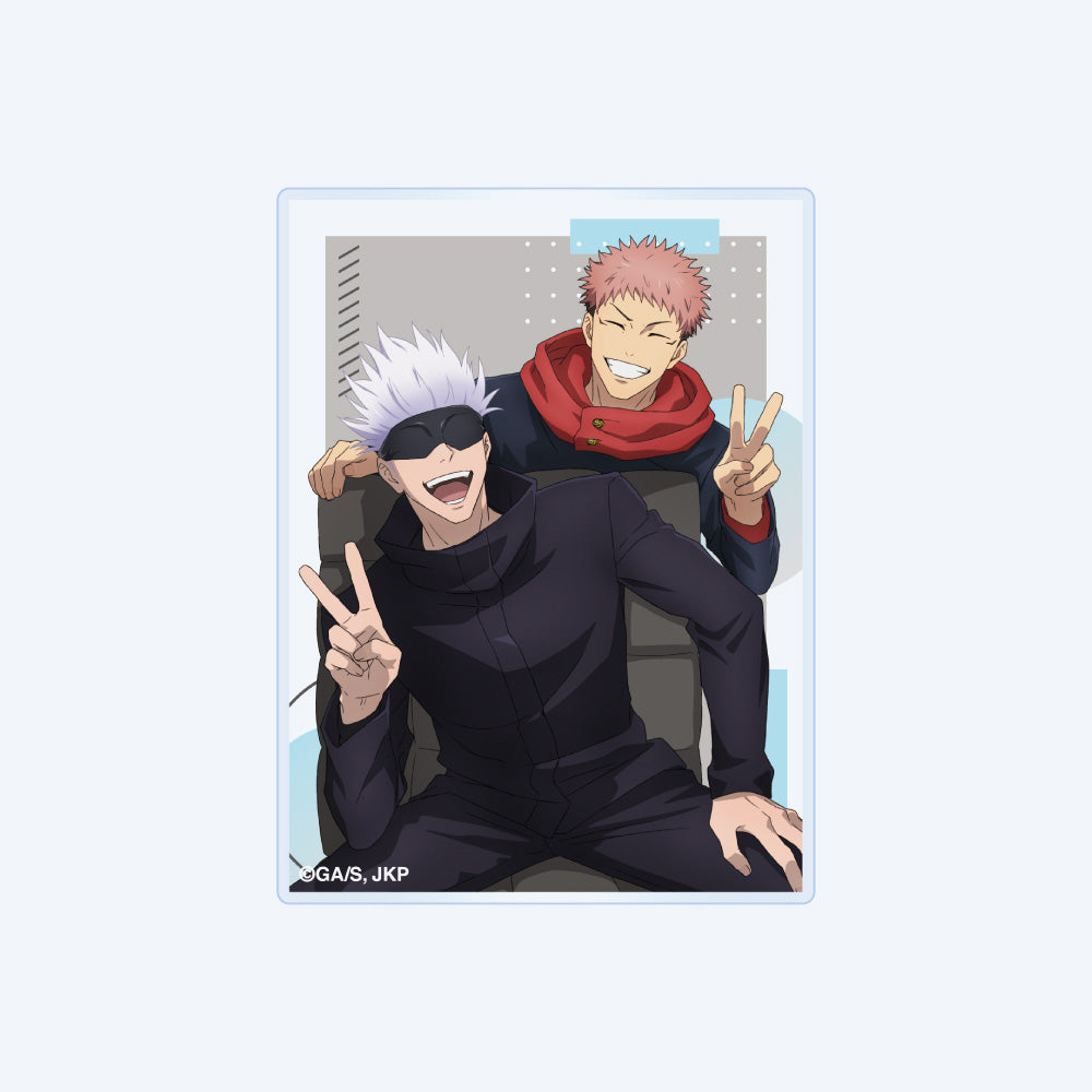 JUJUTSU KAISEN 5th Anniversary Magazine Illustration Yuji and Gojo Acrylic Sticker