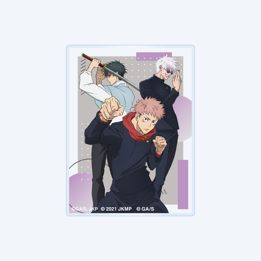 JUJUTSU KAISEN 5th Anniversary Magazine Illustration Yuji Yuta and Gojo Acrylic Sticker