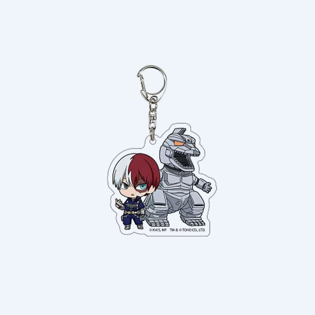 My Hero Academia x Godzilla Shoto x Mechagodzilla Acrylic Keychain