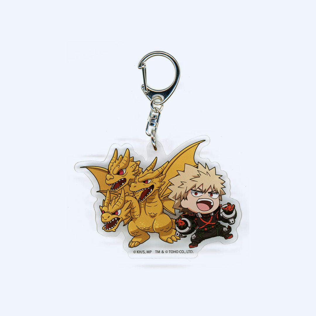 My Hero Academia x Godzilla Bakugo x King Ghidorah Acrylic Keychain