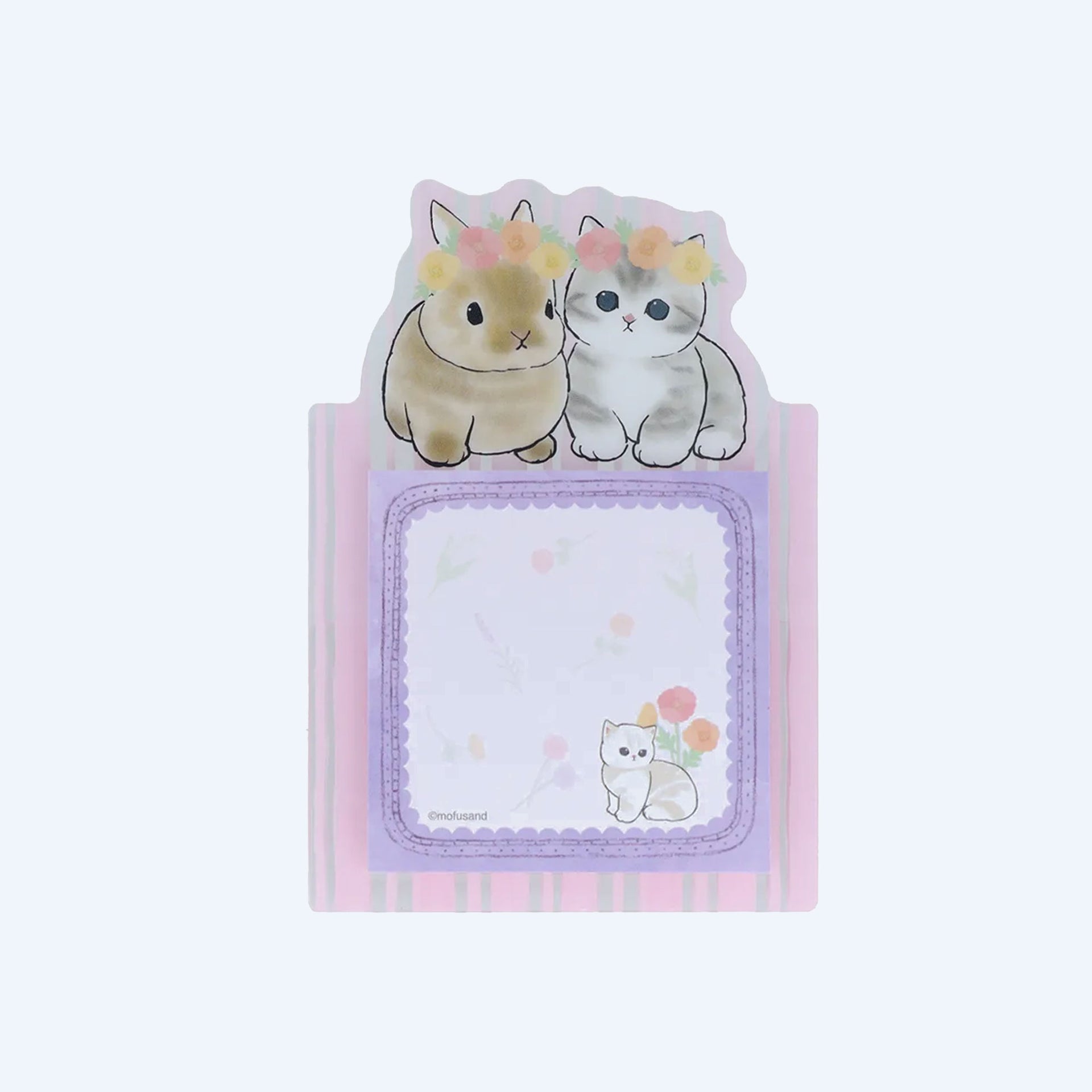 mofusand Purple Bunny Sticky Notes and Stand