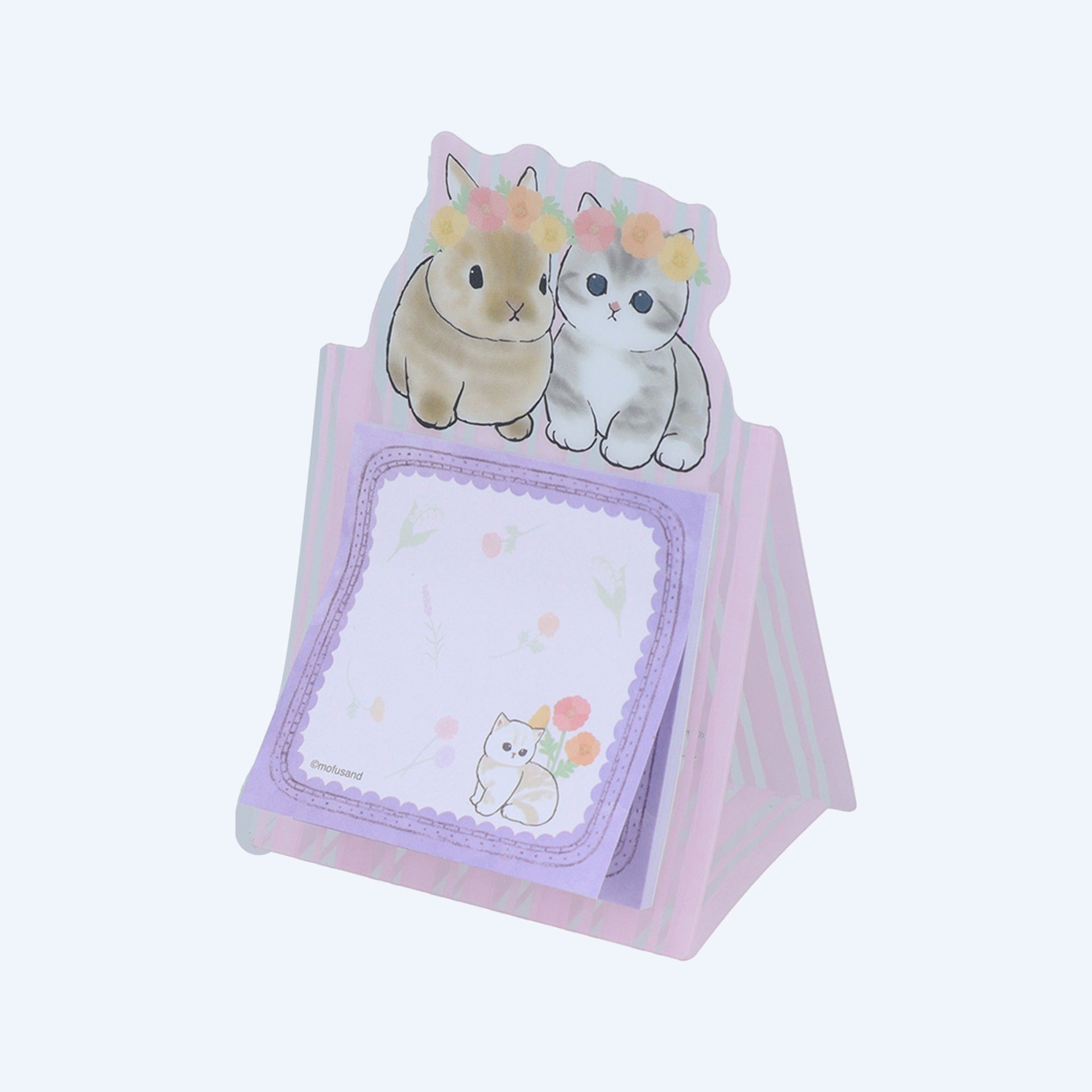 mofusand Purple Bunny Sticky Notes and Stand