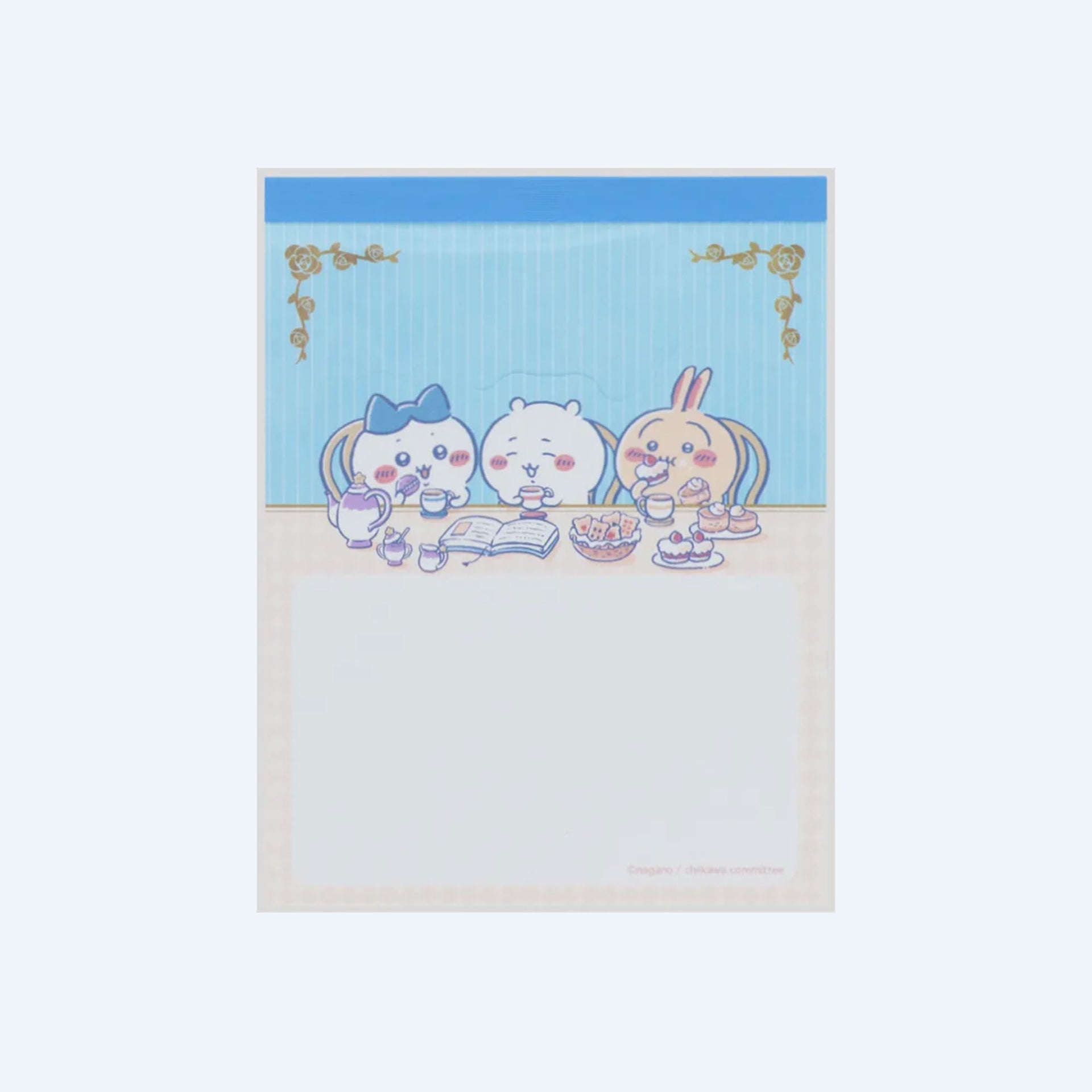 Chiikawa Blue Tea Time Mini Memo Pad