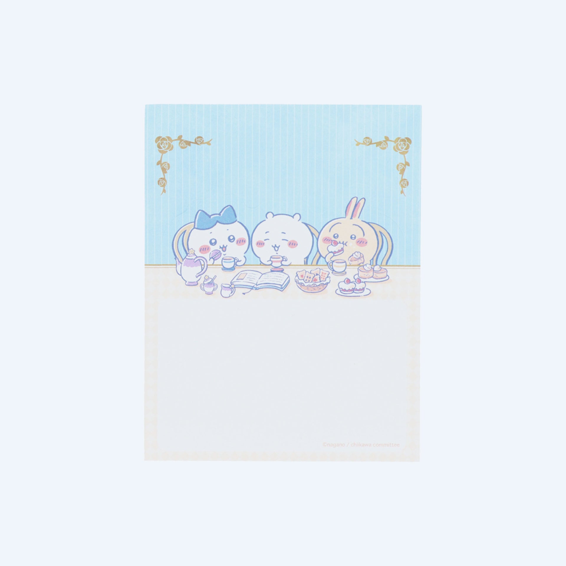 Chiikawa Blue Tea Time Mini Memo Pad