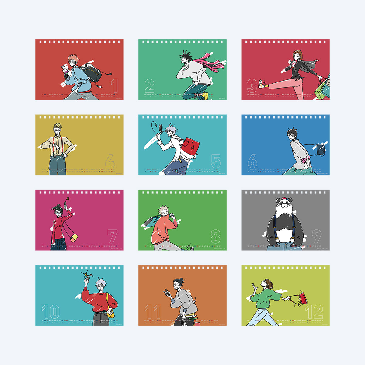 JUJUTSU KAISEN 5th Anniversary Memorable ED Desktop Calendar