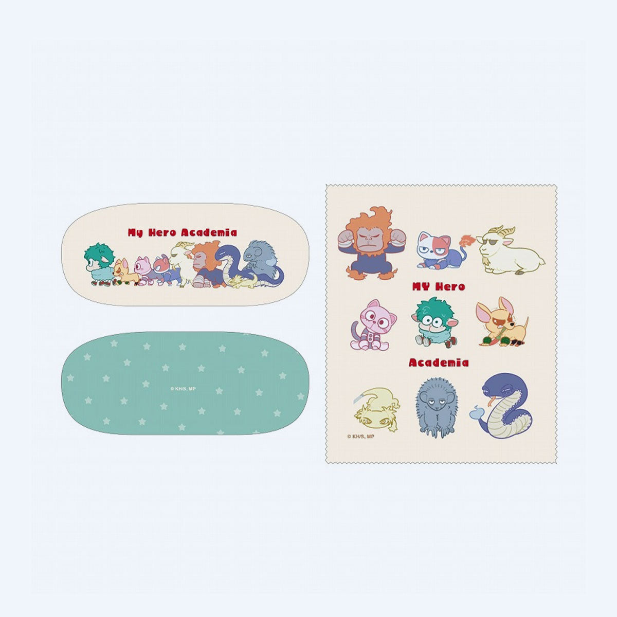 My Hero Academia Animal Glasses Case with Cleaning Cloth