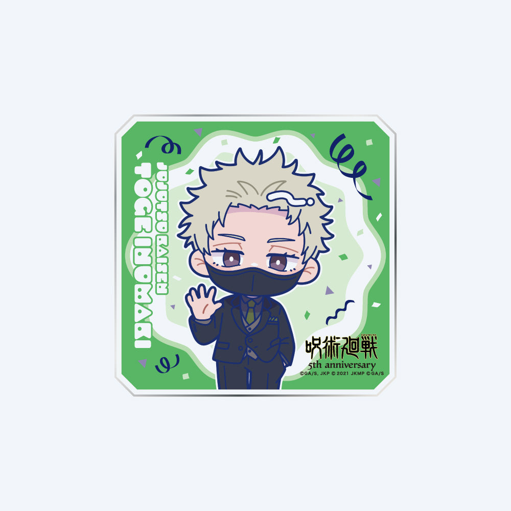 JUJUTSU KAISEN 5th Anniversary Chibi Black Tie Acrylic Coaster Set B