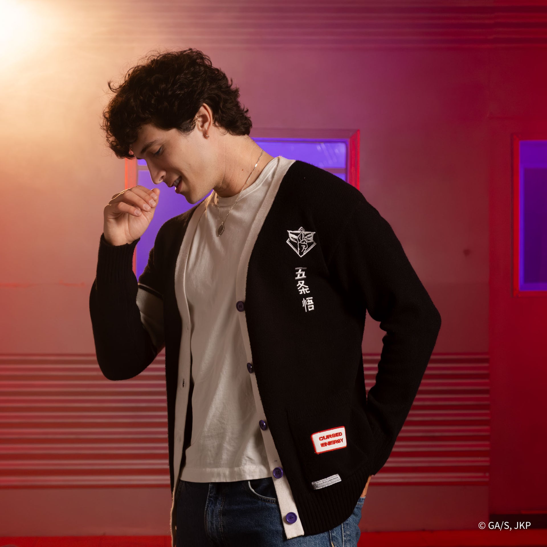 Jujutsu Kaisen Gojo Multi Patch Cardigan