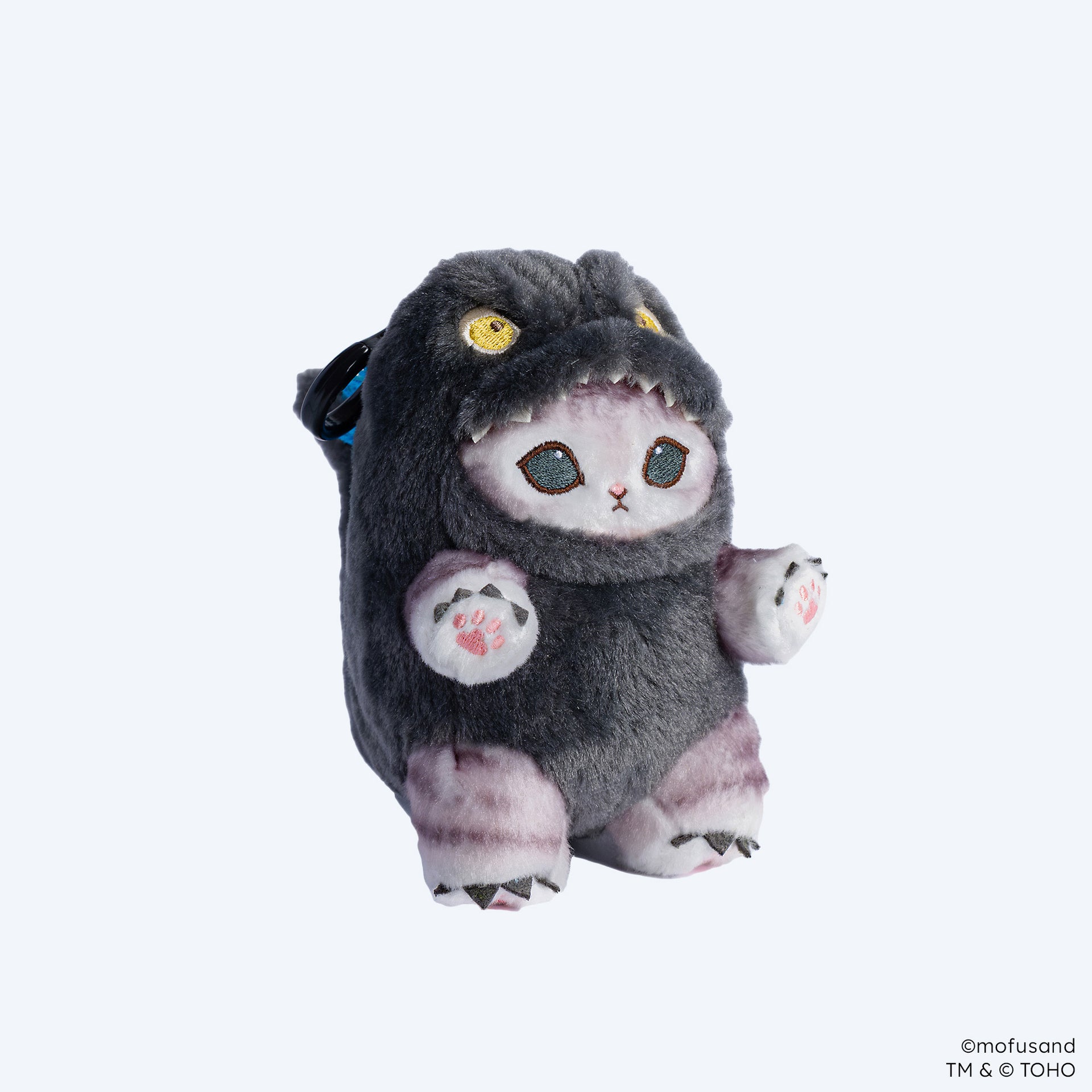 Godzilla mofusand Plush Keychain