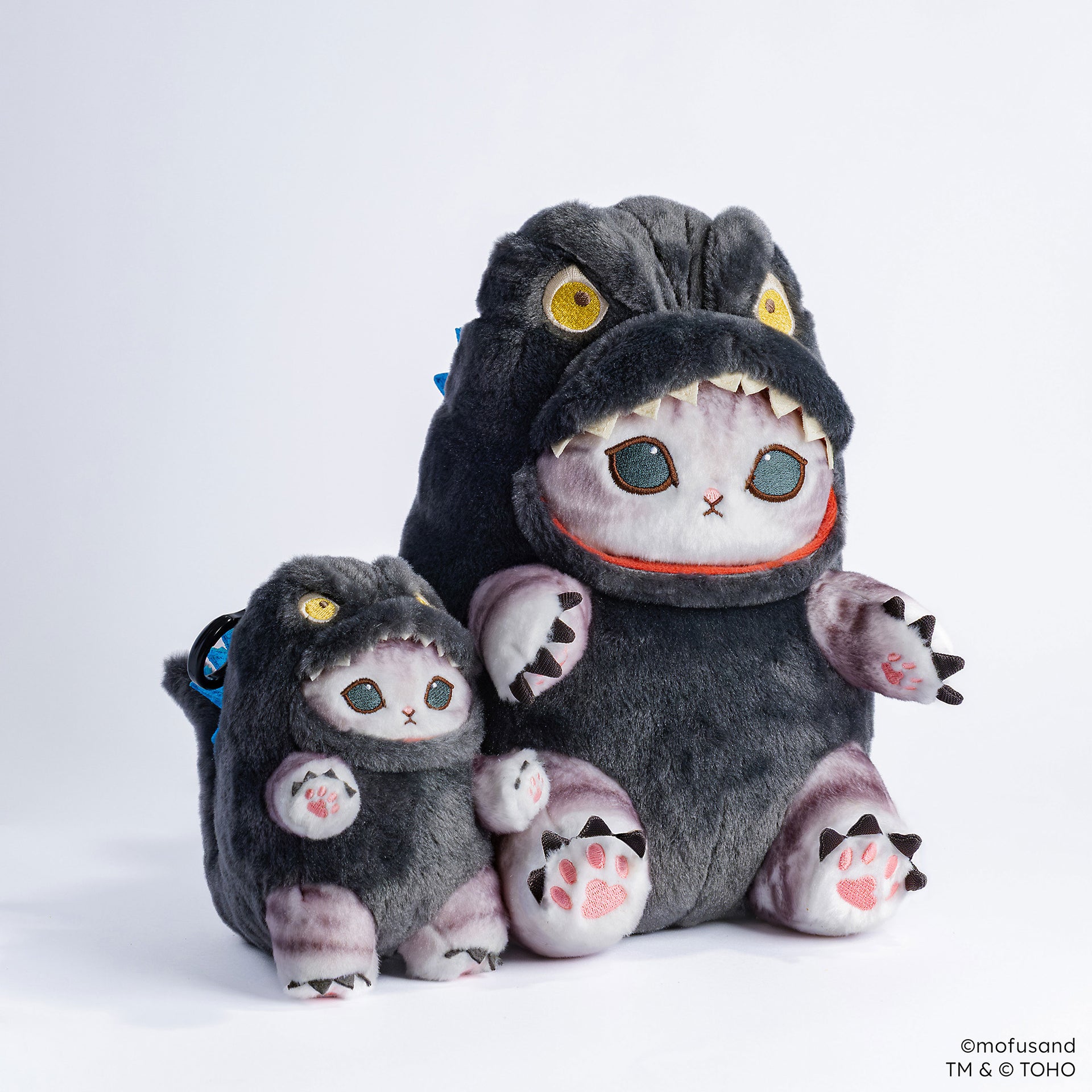 Godzilla mofusand Plush Keychain