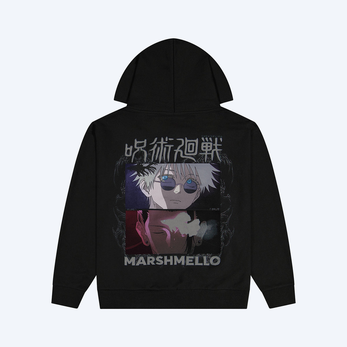 JUJUTSU KAISEN Marshmello Betta Balance Black Hoodie