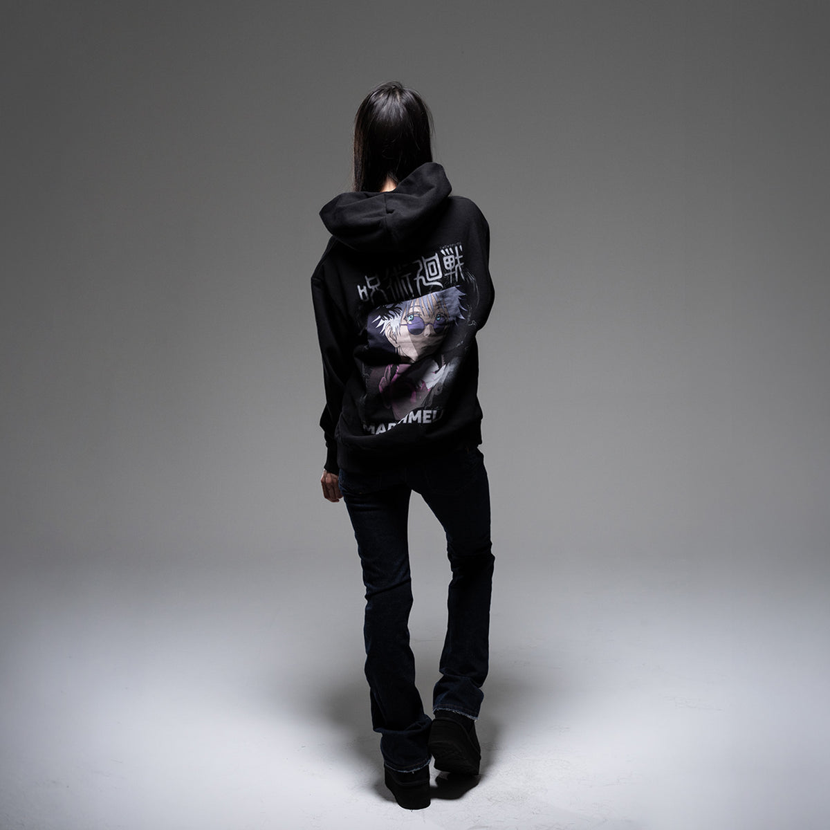 JUJUTSU KAISEN Marshmello Betta Balance Black Hoodie