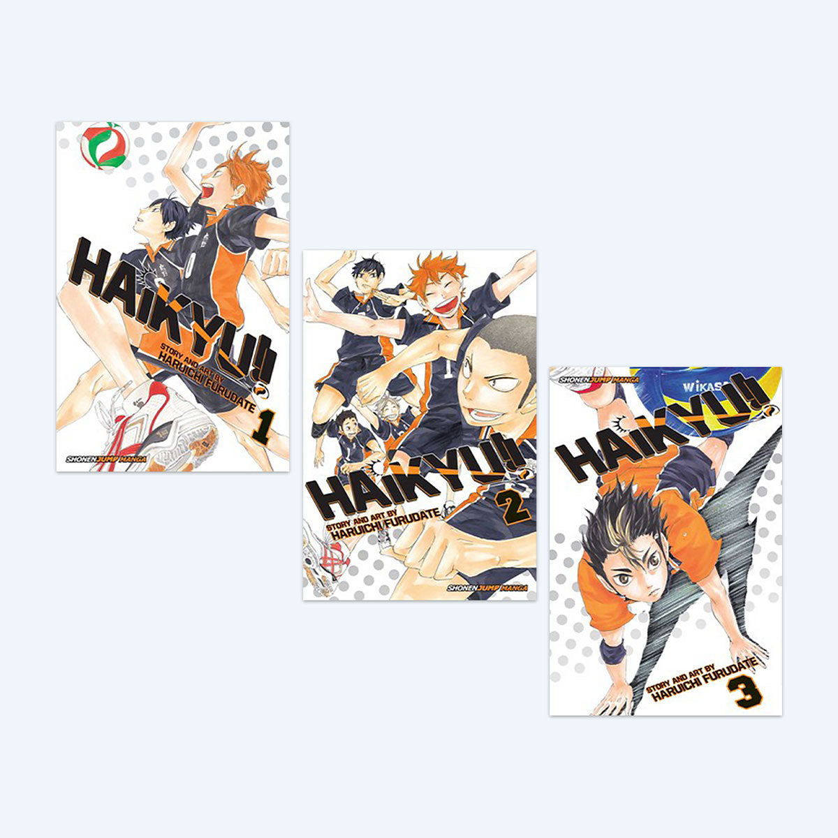 Haikyu!! Manga Vol. 1, 2, 3 Set