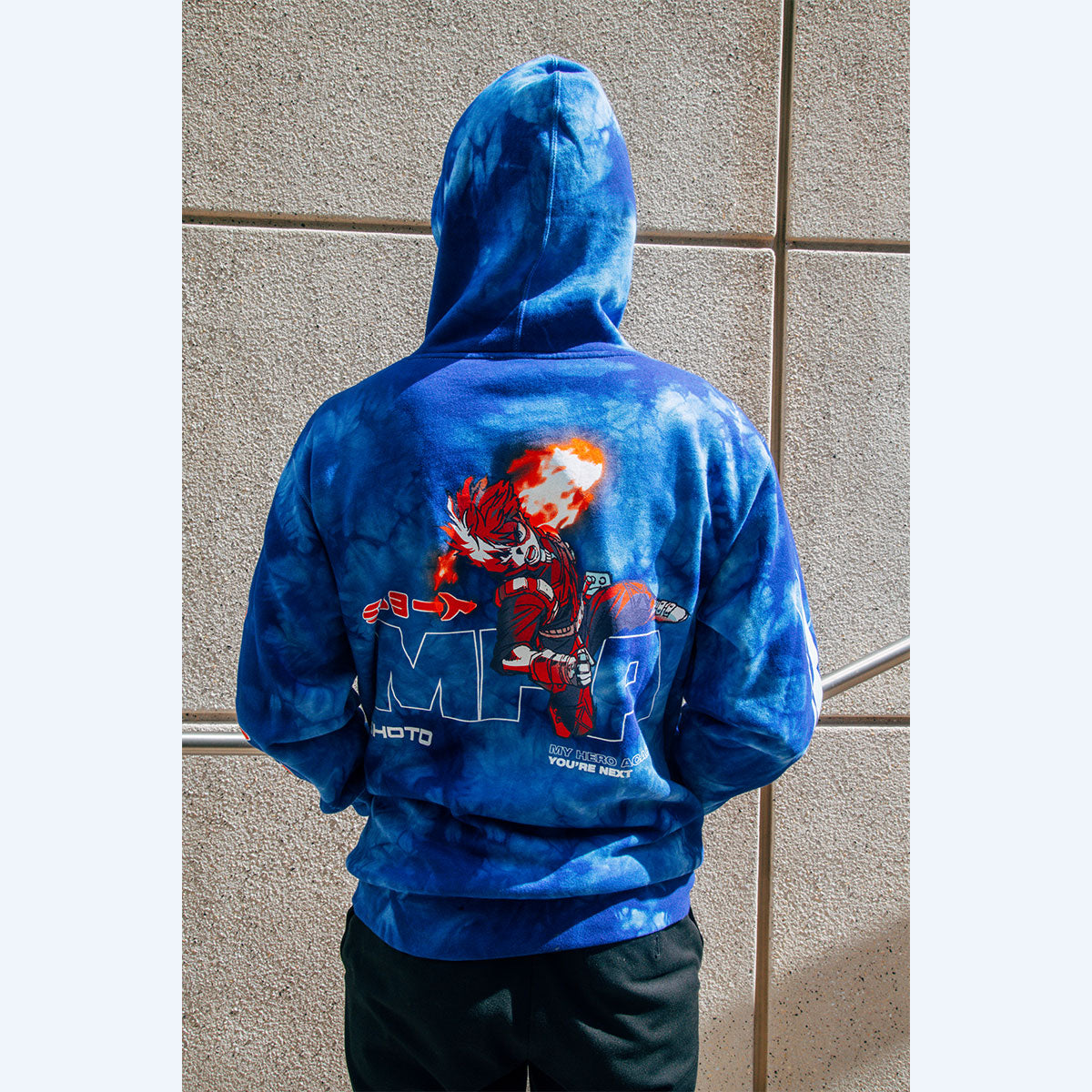 My Hero Academia Shoto Crystal Washed Pullover Hoodie