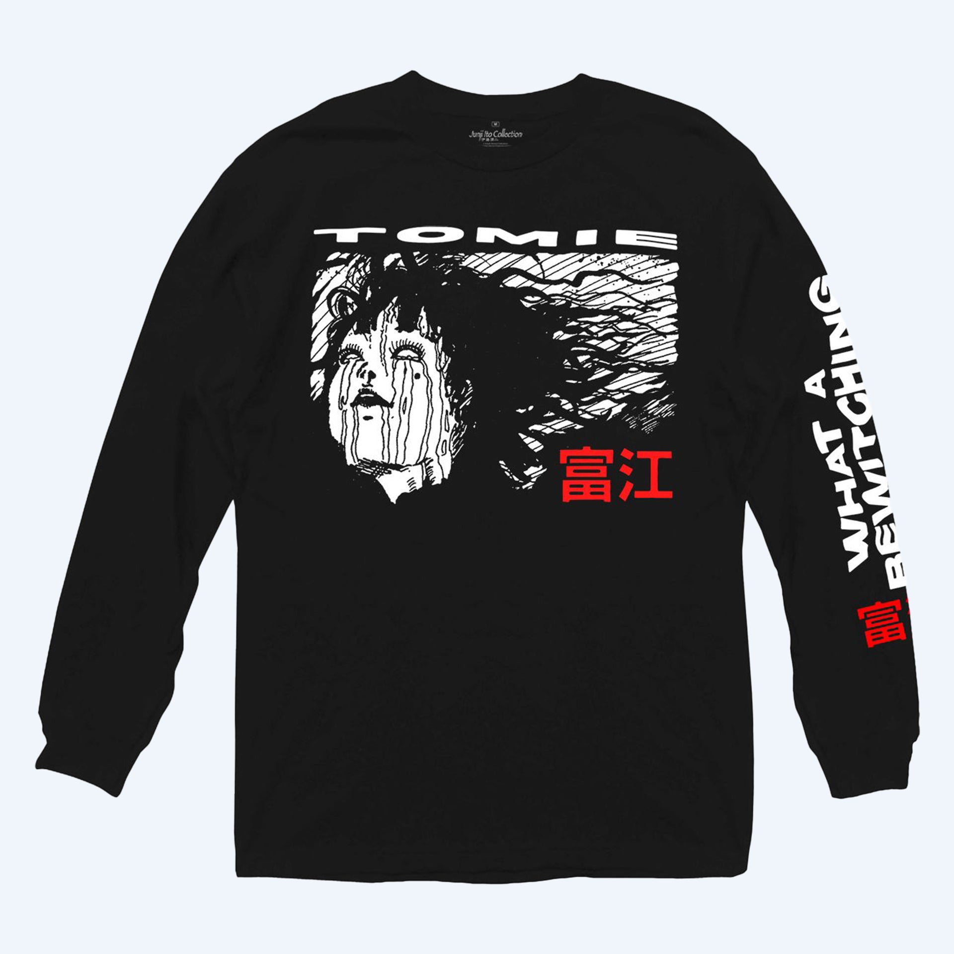 junji ito card sleeves Junji Ito's Tomie Long Sleeve Shirt | TOHO animation Store – TOHO animation Store
