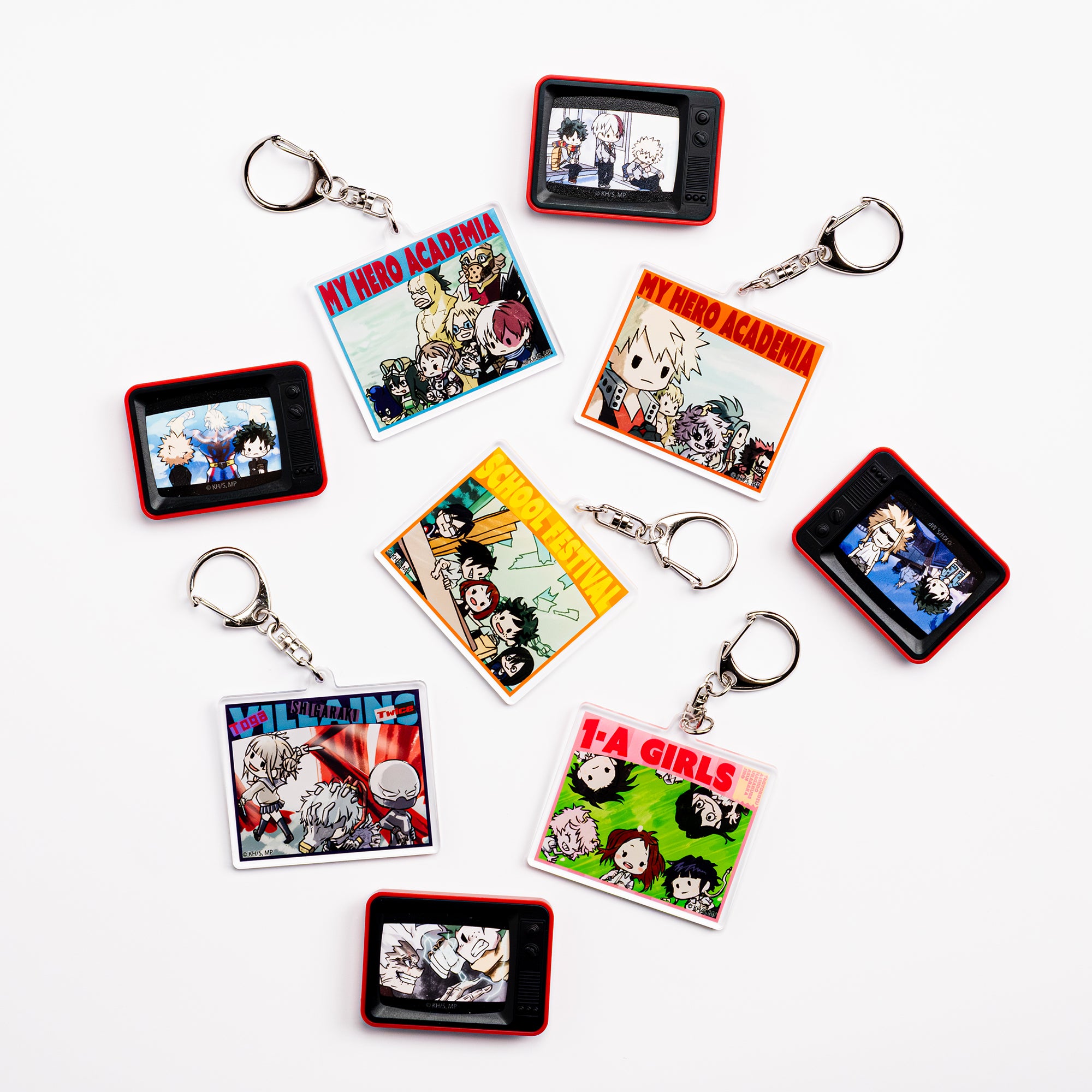 My Hero Academia GraffArt Deku Uraraka Asui Acrylic Keychain